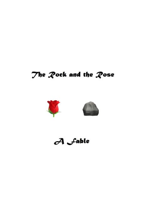 The Rock and the Rose: A Fable